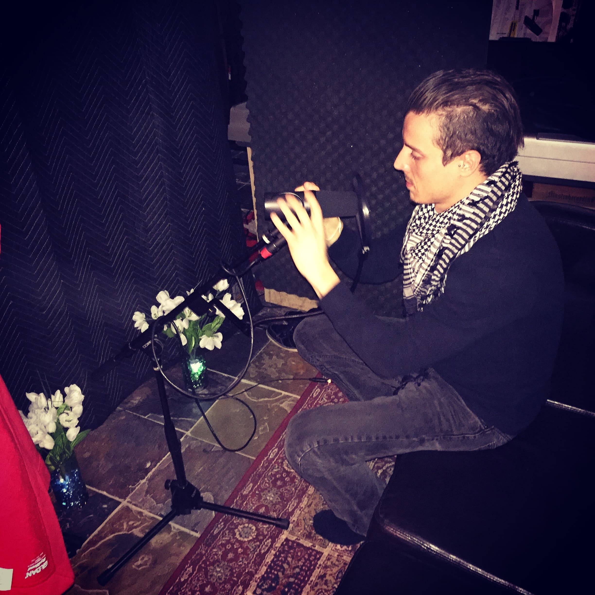 Act of Falling studio session photo